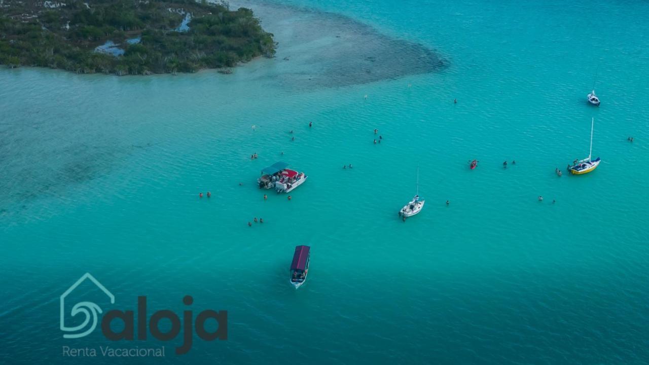 Villa Xtohil With Private Access To The Magic 7 Colors Lagoon Bacalar Exterior foto