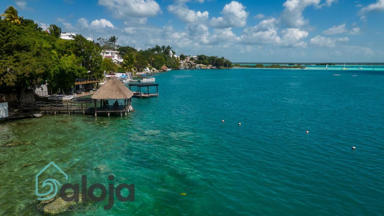 Villa Xtohil With Private Access To The Magic 7 Colors Lagoon Bacalar Exterior foto