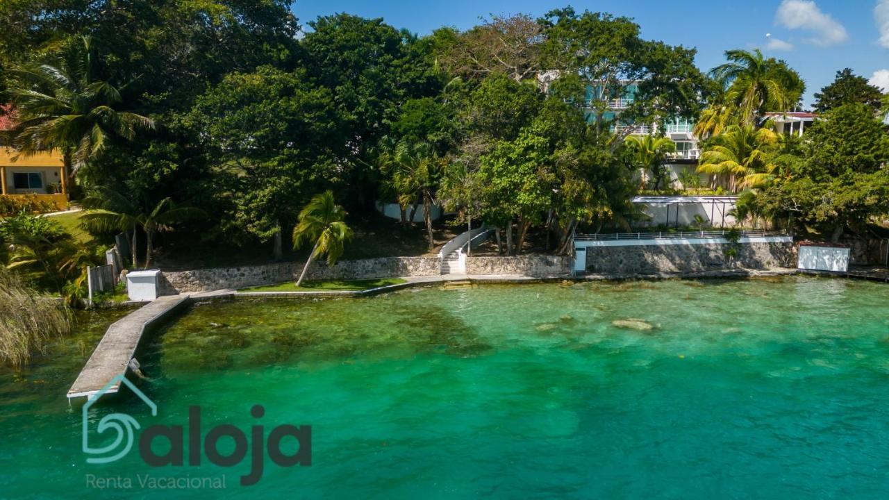Villa Xtohil With Private Access To The Magic 7 Colors Lagoon Bacalar Exterior foto